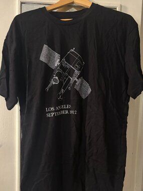 Millennium Space Systems Satellite Graphic Tee Black XL Rare Aerospace Shirt